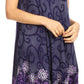 Sakkas Anabel Women's Short Flowy Caftan Tank Dress Cover up  Light Swing A-line
