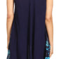 Sakkas Anabel Women's Short Flowy Caftan Tank Dress Cover up  Light Swing A-line
