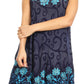Sakkas Anabel Women's Short Flowy Caftan Tank Dress Cover up  Light Swing A-line