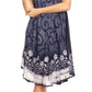 Sakkas Anabel Women's Short Flowy Caftan Tank Dress Cover up  Light Swing A-line