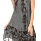 Sakkas Mariela Women's Tie Dye Loose Sleeveless Tank Short Nightgown Dress Coverup