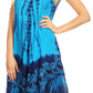 Sakkas Mariela Women's Tie Dye Loose Sleeveless Tank Short Nightgown Dress Coverup