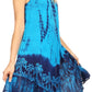 Sakkas Mariela Women's Tie Dye Loose Sleeveless Tank Short Nightgown Dress Coverup