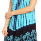 Sakkas Mariela Women's Tie Dye Loose Sleeveless Tank Short Nightgown Dress Coverup
