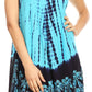 Sakkas Mariela Women's Tie Dye Loose Sleeveless Tank Short Nightgown Dress Coverup