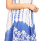 Sakkas Mariela Women's Tie Dye Loose Sleeveless Tank Short Nightgown Dress Coverup
