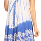 Sakkas Mariela Women's Tie Dye Loose Sleeveless Tank Short Nightgown Dress Coverup