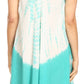 Sakkas Mariela Women's Tie Dye Loose Sleeveless Tank Short Nightgown Dress Coverup