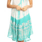 Sakkas Mariela Women's Tie Dye Loose Sleeveless Tank Short Nightgown Dress Coverup