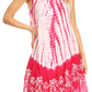 Sakkas Mariela Women's Tie Dye Loose Sleeveless Tank Short Nightgown Dress Coverup