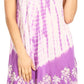 Sakkas Mariela Women's Tie Dye Loose Sleeveless Tank Short Nightgown Dress Coverup