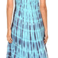 Sakkas Renata Women's Cold Shoulder Maxi Caftan Dress Sundress Flare Stonewashed