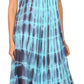 Sakkas Renata Women's Cold Shoulder Maxi Caftan Dress Sundress Flare Stonewashed