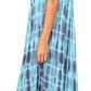 Sakkas Renata Women's Cold Shoulder Maxi Caftan Dress Sundress Flare Stonewashed