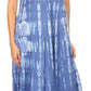 Sakkas Renata Women's Cold Shoulder Maxi Caftan Dress Sundress Flare Stonewashed