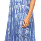 Sakkas Renata Women's Cold Shoulder Maxi Caftan Dress Sundress Flare Stonewashed