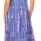 Sakkas Renata Women's Cold Shoulder Maxi Caftan Dress Sundress Flare Stonewashed