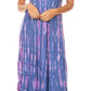 Sakkas Renata Women's Cold Shoulder Maxi Caftan Dress Sundress Flare Stonewashed