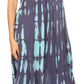 Sakkas Renata Women's Cold Shoulder Maxi Caftan Dress Sundress Flare Stonewashed