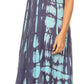 Sakkas Renata Women's Cold Shoulder Maxi Caftan Dress Sundress Flare Stonewashed