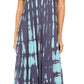 Sakkas Renata Women's Cold Shoulder Maxi Caftan Dress Sundress Flare Stonewashed