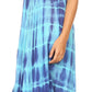 Sakkas Renata Women's Cold Shoulder Maxi Caftan Dress Sundress Flare Stonewashed