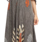 Sakkas Renata Women's Cold Shoulder Maxi Caftan Dress Sundress Flare Stonewashed