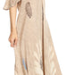 Sakkas Renata Women's Cold Shoulder Maxi Caftan Dress Sundress Flare Stonewashed