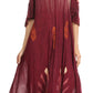 Sakkas Renata Women's Cold Shoulder Maxi Caftan Dress Sundress Flare Stonewashed