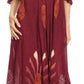 Sakkas Renata Women's Cold Shoulder Maxi Caftan Dress Sundress Flare Stonewashed