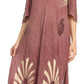 Sakkas Renata Women's Cold Shoulder Maxi Caftan Dress Sundress Flare Stonewashed