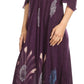 Sakkas Renata Women's Cold Shoulder Maxi Caftan Dress Sundress Flare Stonewashed