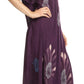 Sakkas Renata Women's Cold Shoulder Maxi Caftan Dress Sundress Flare Stonewashed
