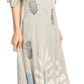Sakkas Renata Women's Cold Shoulder Maxi Caftan Dress Sundress Flare Stonewashed