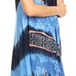 Sakkas Daniella Women's Flowy Tie Dye Relax Caftan Tank Dress Cover up Sleeveless