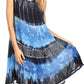 Sakkas Daniella Women's Flowy Tie Dye Relax Caftan Tank Dress Cover up Sleeveless