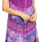 Sakkas Daniella Women's Flowy Tie Dye Relax Caftan Tank Dress Cover up Sleeveless