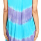 Sakkas Daniella Women's Flowy Tie Dye Relax Caftan Tank Dress Cover up Sleeveless