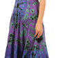 Sakkas Adela Women's Tie Dye Embroidered Adjustable Spaghetti Straps Long Dress