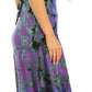 Sakkas Adela Women's Tie Dye Embroidered Adjustable Spaghetti Straps Long Dress