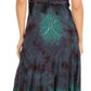 Sakkas Adela Women's Tie Dye Embroidered Adjustable Spaghetti Straps Long Dress