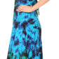 Sakkas Adela Women's Tie Dye Embroidered Adjustable Spaghetti Straps Long Dress