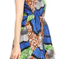 Sakkas Emalia Women's Sleeveless Cocktail High Low Hem Dress with Pockets Chambray