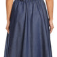 Sakkas Emalia Women's Sleeveless Cocktail High Low Hem Dress with Pockets Chambray