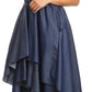 Sakkas Emalia Women's Sleeveless Cocktail High Low Hem Dress with Pockets Chambray