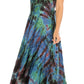 Sakkas Lia Short Sleeve Peasant Maxi Corset Tie-dye Dress with Embroidery Runs Big