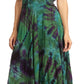 Sakkas Lia Short Sleeve Peasant Maxi Corset Tie-dye Dress with Embroidery Runs Big