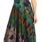 Sakkas Lia Short Sleeve Peasant Maxi Corset Tie-dye Dress with Embroidery Runs Big