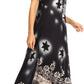Sakkas Marga Women Maxi Summer Caftan Swimsuit Beach Cover Up Dress with Lace