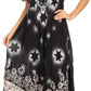 Sakkas Marga Women Maxi Summer Caftan Swimsuit Beach Cover Up Dress with Lace